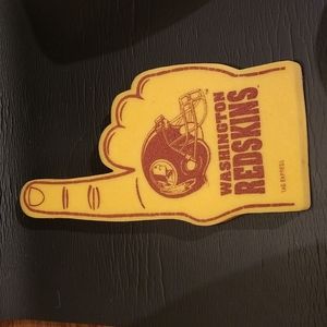 Vintage 80s foam fan finger Washington Redskins football team